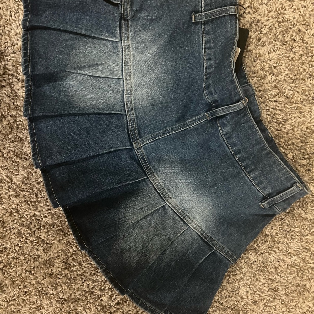 Mini denim skirt - Picture 3 of 4
